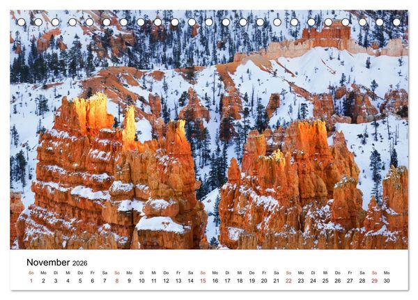 Produktbild: Landschaften vom Licht gek&uuml;&szlig;t (Tischkalender 2026 DIN A5 quer), CALVENDO Monatskalender