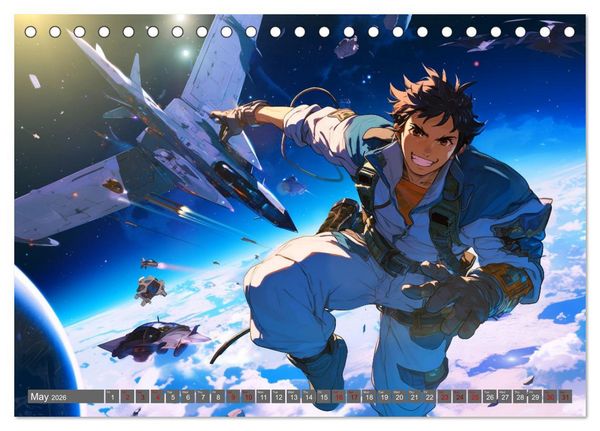 Produktbild: Starlight Warriors (Desk Calendar 2026 DIN A5 landscape), CALVENDO 12 Month DeskCalendar