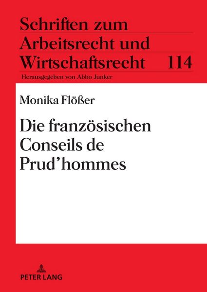 Produktbild: Die franz&ouml;sischen Conseils de Prud'hommes