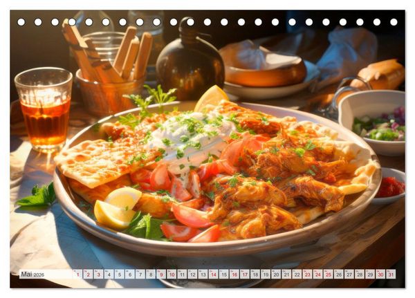 Produktbild: STREET FOOD Genuss International (Tischkalender 2026 DIN A5 quer), CALVENDO Monatskalender