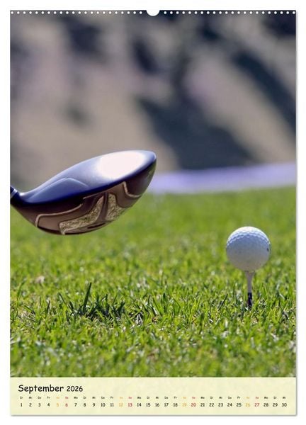 Produktbild: Golf Leidenschaft (hochwertiger Premium Wandkalender 2026 DIN A2 hoch), Kunstdruck in Hochglanz