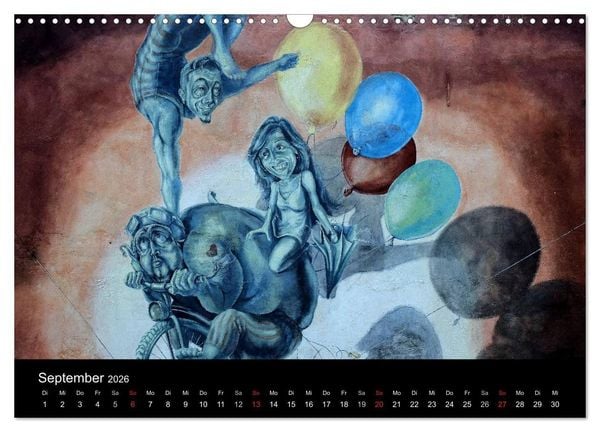 Produktbild: Urbane Kunst - Streetart 2026 (Wandkalender 2026 DIN A3 quer), CALVENDO Monatskalender