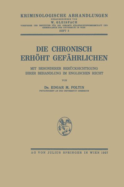 Produktbild: Die Chronisch Erh&ouml;ht Gef&auml;hrlichen