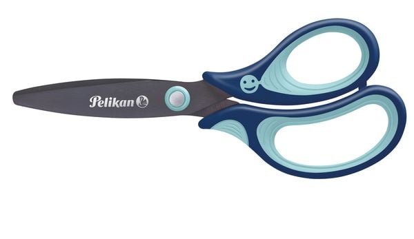 Pelikan Schule-Schere griffix Rund 14cm Blau, Rechtshänder