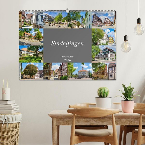 Produktbild: Sindelfingen Impressionen (Wandkalender 2026 DIN A2 quer), CALVENDO Monatskalender