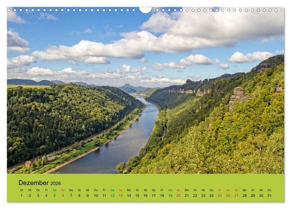 Produktbild: Im Elbsandstein - S&auml;chsisch-b&ouml;hmische Schweiz (Wandkalender 2026 DIN A3 quer), CALVENDO Monatskalender