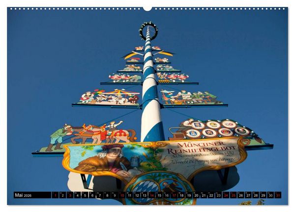 Produktbild: Landeshauptstadt M&uuml;nchen (hochwertiger Premium Wandkalender 2026 DIN A2 quer), Kunstdruck in Hochglanz