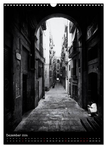 Produktbild: In den Stra&szlig;en und Gassen Barcelonas (Wandkalender 2026 DIN A3 hoch), CALVENDO Monatskalender