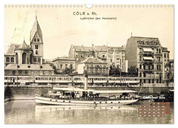 Produktbild: Historisches K&ouml;ln &ndash; Die Stadt auf historischen Karten (Wandkalender 2026 DIN A3 quer), CALVENDO Monatskalender