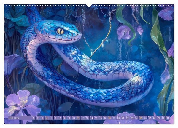 Produktbild: Art Nouveau trifft M&auml;rchenwelt (hochwertiger Premium Wandkalender 2026 DIN A2 quer), Kunstdruck in Hochglanz