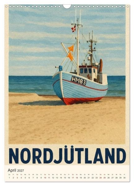 Produktbild: Hyggelige City-Poster D&auml;nemark (Wandkalender 2027 DIN A3 hoch), CALVENDO Monatskalender