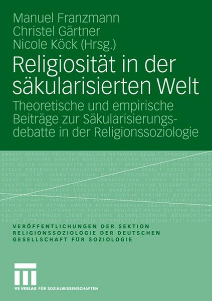 Produktbild: Religiosit&auml;t in der s&auml;kularisierten Welt