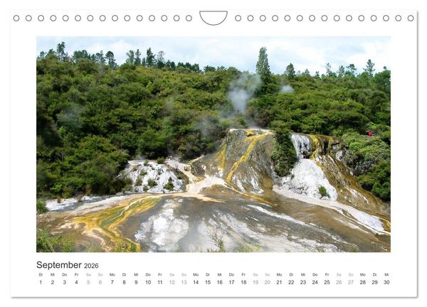 Produktbild: Traumziel Neuseelands Nordinsel 2026 (Wandkalender 2026 DIN A4 quer), CALVENDO Monatskalender