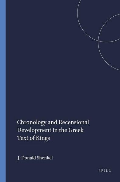 Produktbild: Chronology and Recensional Development in the Greek Text of Kings