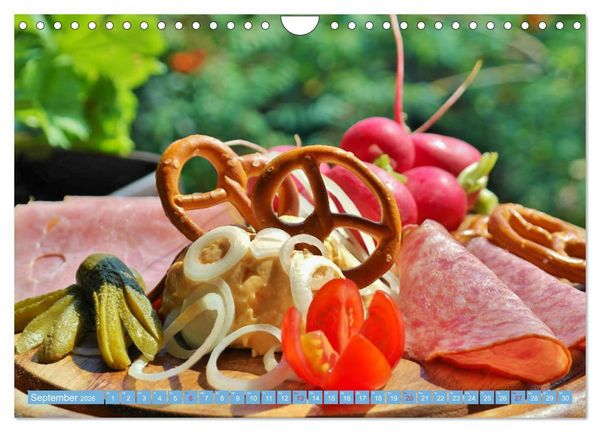 Produktbild: Brotzeit. Z&uuml;nftige Schmankerl der bayerischen Kultur (Wandkalender 2026 DIN A4 quer), CALVENDO Monatskalender