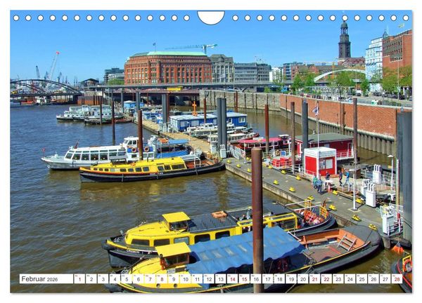 Produktbild: Hamburg an der Elbe &ndash; Impressionen eines Sommertages in der Hansestadt (Wandkalender 2026 DIN A4 quer), CALVENDO Monatskalender