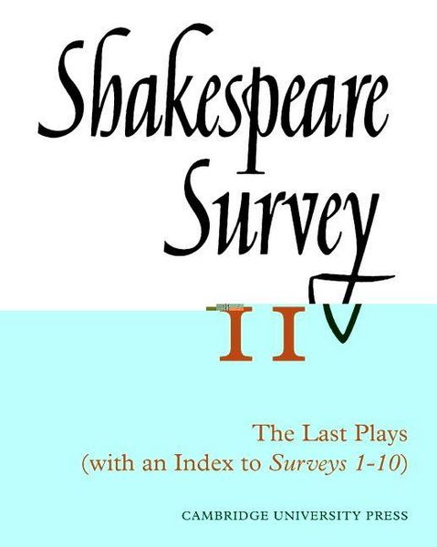 Produktbild: Shakespeare Survey with Index 1-10