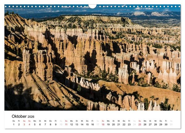 Produktbild: Nationalparks in Utah (Wandkalender 2026 DIN A3 quer), CALVENDO Monatskalender