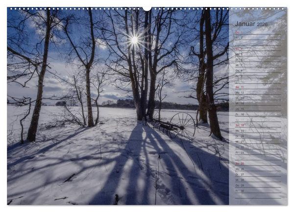 Produktbild: Unser Wald - Magische Sichten in norddeutsche W&auml;lder / Geburtstagskalender (hochwertiger Premium Wandkalender 2026 DIN A2 quer), Kunstdruck in Hochglanz