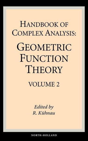 Produktbild: Handbook of Complex Analysis