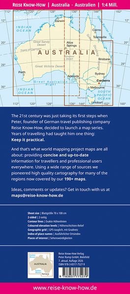 Produktbild: Reise Know-How Landkarte Australien | Australia (1:4.000.000)