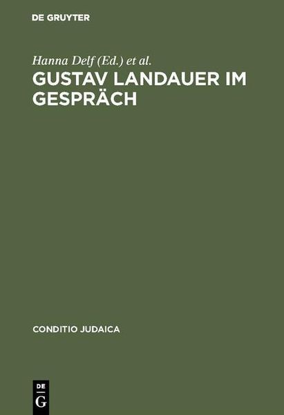Produktbild: Gustav Landauer im Gespr&auml;ch