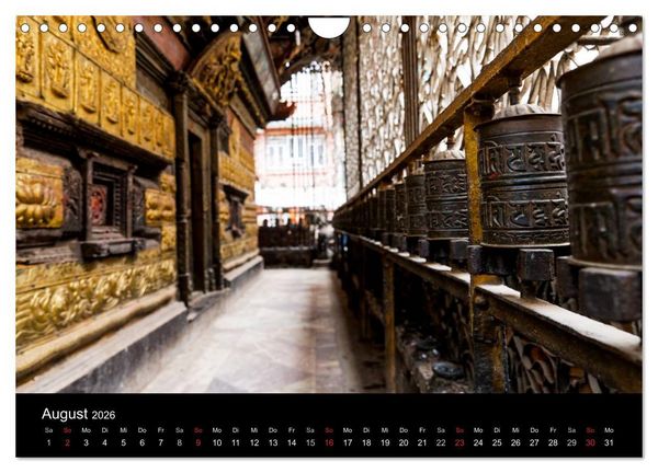 Produktbild: Nepal-Das Kathmandu-Tal nach dem Beben (Wandkalender 2026 DIN A4 quer), CALVENDO Monatskalender