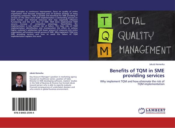 Produktbild: Benefits of TQM in SME providing services