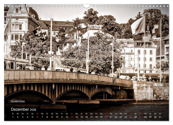 Produktbild: Gutes altes Z&uuml;rich (Wandkalender 2026 DIN A3 quer), CALVENDO Monatskalender