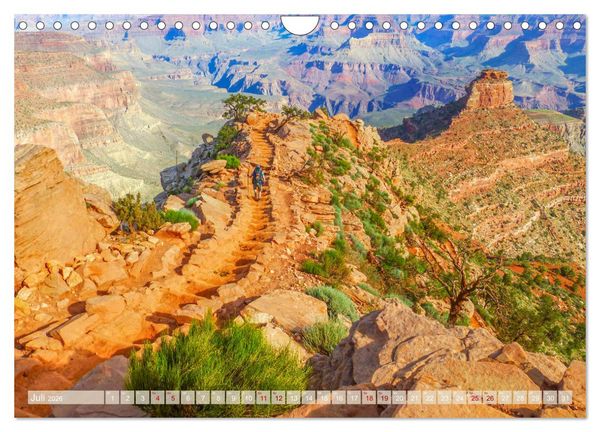 Produktbild: Grand Canyon - Perspektiven einer au&szlig;ergew&ouml;hnlichen Schlucht (Wandkalender 2026 DIN A4 quer), CALVENDO Monatskalender