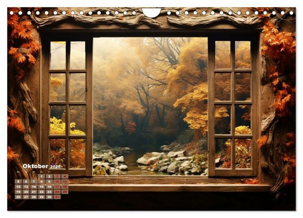 Produktbild: Aus dem Fenster geblickt (Wandkalender 2026 DIN A4 quer), CALVENDO Monatskalender
