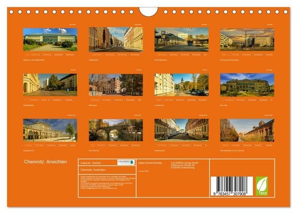 Produktbild: Chemnitz Ansichten (Wandkalender 2026 DIN A4 quer), CALVENDO Monatskalender