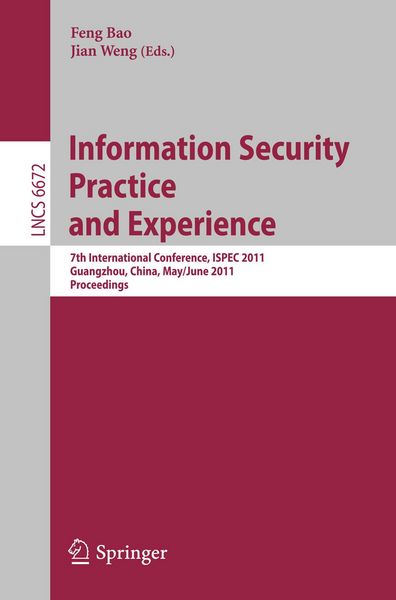 Produktbild: Information Security Practice and Experience