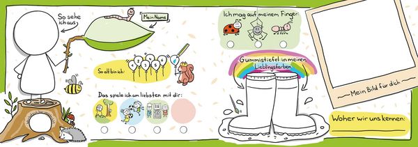 Produktbild: Freundschaftsbuch Meine Lieblingsmenschen - Erinnerungen an die Kindergartenzeit