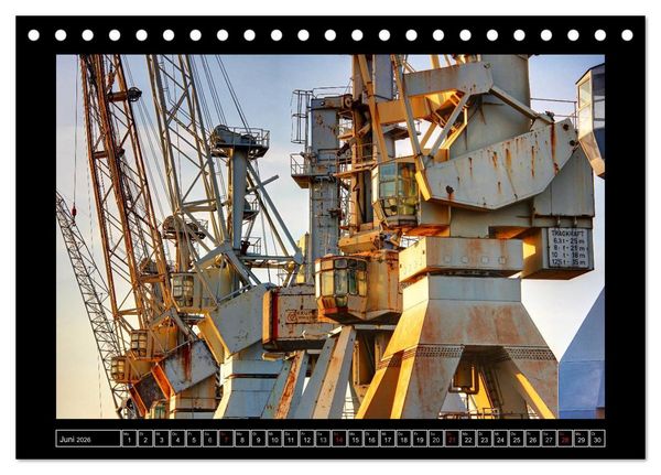 Produktbild: Rund um den Hamburger Hafen (Tischkalender 2026 DIN A5 quer), CALVENDO Monatskalender