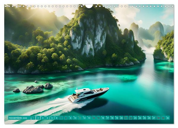 Produktbild: Le paradis de l'archipel (Calendrier mural 2026 DIN A3 vertical), CALVENDO calendrier mensuel