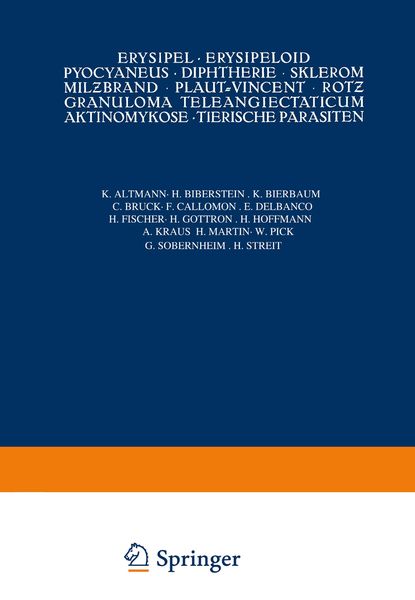 Produktbild: Erysipel &middot; Erysipeloid Pyocyaneus &middot; Diphtherie &middot; Sklerom Mil