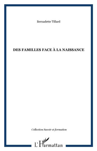 Produktbild: Des Familles Face a La Naissance