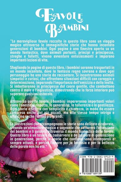 Produktbild: Favole per Bambini Una grande raccolta di favole e fiabe fantastiche. (Vol.12)