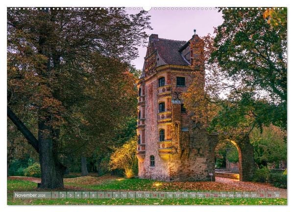 Produktbild: Schl&ouml;sser und G&auml;rten in Brandenburg (hochwertiger Premium Wandkalender 2026 DIN A2 quer), Kunstdruck in Hochglanz