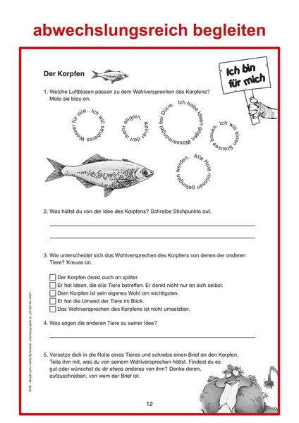 Produktbild: Literaturprojekt zu Ich bin f&uuml;r mich