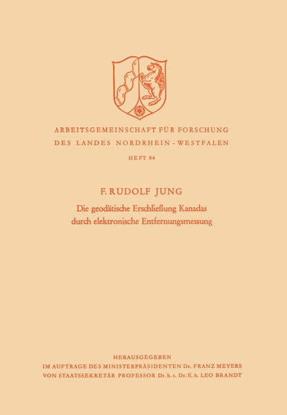 Produktbild: Die geod&auml;tische Erschlie&szlig;ung Kanadas durch elektronische Entfernungsmessung