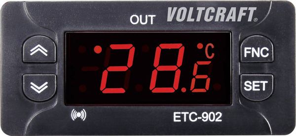 VOLTCRAFT ETC-902  Temperaturregler NTC, PTC -30 bis 99 °C Relais 10 A (L x B x H) 58 x 77 x 34.5 mm