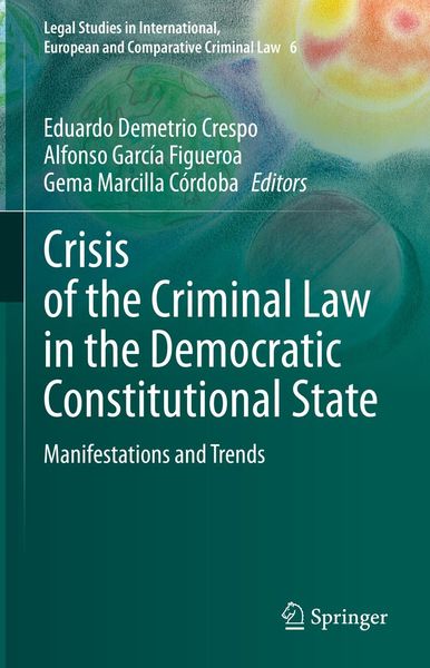 Produktbild: Crisis of the Criminal Law in the Democratic Constitutional State