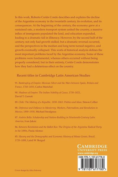 Produktbild: The Political Economy of Argentina in the Twentieth Century