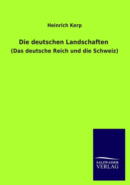 Produktbild: Die deutschen Landschaften