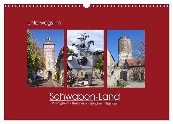 Produktbild: Unterwegs im Schwaben-Land (Wandkalender 2026 DIN A3 quer), CALVENDO Monatskalender