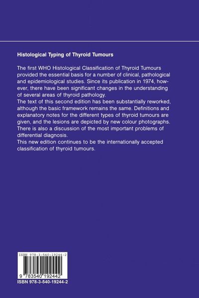 Produktbild: Histological Typing of Thyroid Tumours