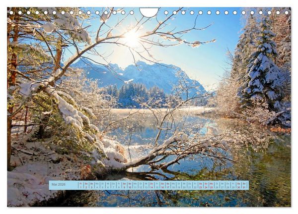 Produktbild: Mittenwald rundherum ein Wintertraum (Wandkalender 2026 DIN A4 quer), CALVENDO Monatskalender
