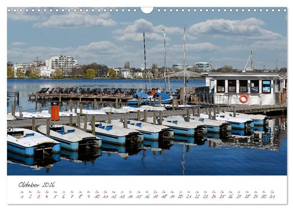 Produktbild: Alsteransichten in Hamburg (Wandkalender 2026 DIN A3 quer), CALVENDO Monatskalender